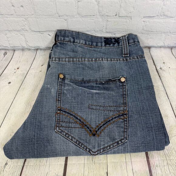 Brooklyn Xpress Baggy Jeans Men SIze 38X32 Medium Washed Loose Fit Skater Pants - Picture 1 of 16